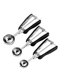 Buy XICEN Ice Cream Scoop/Cookie Scoop Set - 3 PCS Cookie Scoops for Baking - Cookie Dough Scoop - Made of 18/8 Stainless Steel in Saudi Arabia