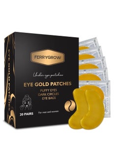 Buy Gold under Eye patches (20 pairs) Under Eye Gel for Dark Circles & puffy eyes with Natural Collagen  Anti Aging eye gel Eye Mask Nourish Eye Mask Gold Eye patches in UAE