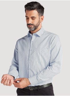 Buy Easy Iron Checked Shirt with Long Sleeves and Chest Pocket in Egypt