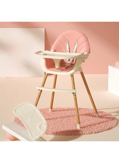 Buy Baby Dining Chair 3-in-1 Portable High Chairs ，Adjustable Height Foldable Toddler Seat,Safe Toddler's Dining Chair with Meal Tray for Your Baby (pink) in Saudi Arabia