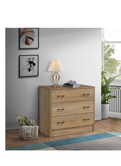 Buy Oasis 3-Drawer Dresser Without Mirror 40x73.7x80 cm in UAE