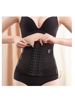 Buy Waist Trainer for Women Tummy Control Body Shaper Breathable Cross Mesh Corset Waist Cincher Shapewear in UAE