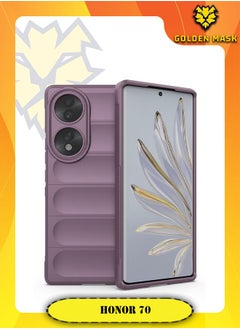 Buy GOLDEN MASK Compatible With Honor 70 Magic Case ShockProof (Purple) in Egypt