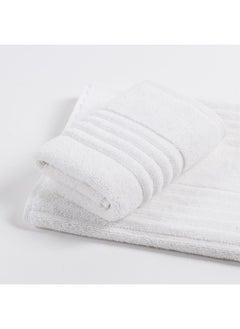 Buy Serenity Face Towel, White - 500 GSM, 33x33 cm in UAE