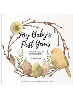 اشتري First 5 Years Baby Memory Book Journal 90 Pages Hardcover First Year Keepsake Milestone Baby Book For Boys Girls Baby Scrapbook Baby Album And Memory Book (Wonderland) في السعودية