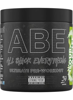 Buy Applied Nutrition ABE Pre Workout - All Black Everything Pre Workout Powder, Energy & Physical Performance with Citrulline, Creatine, Beta Alanine (315g - 30 Servings) (Sour Apple) in UAE