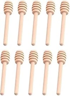 Buy 10 Pcs Wood Honey Dippers Sticks, Honeycomb Stick Long Handle Honey Spoon Honey Stir Bar for Honey Jar Dispense Drizzle Honey (8 cm / 3.14 inch) in Egypt