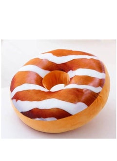 Buy 3D Doughnut Throw Pillow Cosy Seat Back Stuffed Pillow Cushion Round Food Shaped Pillow for Living Room Bedroom Home Decor in UAE