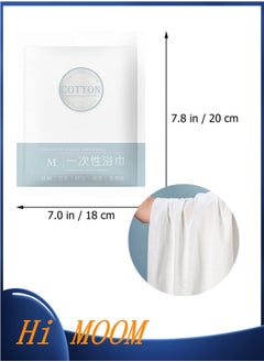 اشتري 1pcs Disposable Bath Towel Bathroom Towels Coin Towels Body Towel for Cycling Bath Wraps for Women Disposable Soft Towels Soft Shower Towels Spa Miss White Cotton Hand Towel في الامارات