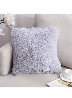 Buy M MIAOYAN Sea Velvet Sofa Plush Pillow Cover Office Home Cushion Gray in Saudi Arabia