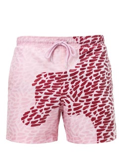 اشتري Men Funny Colour Changing Swimming Shorts Pink/Red في السعودية