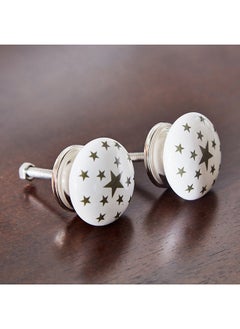 Buy Splendid 2-Piece Star Door Knob Set 4 x 5.5 x 4 cm in UAE