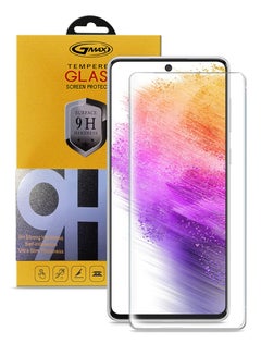 Buy 9H Ultra HD Curved Edges Case Friendly Full Glue Tempered Glass Screen Protector For Samsung Galaxy A73 5G Clear in Saudi Arabia