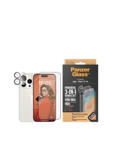 Buy 3 in 1 Package For iPhone 15 Pro Clear in Saudi Arabia