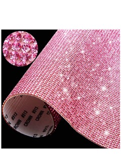 اشتري Bling Bling Rhinestone Sheet Rhinestones Sticker DIY Car Decoration Sticker Self Adhesive Glitter Rhinestones Crystal Gem Stickers for Car Decoration في السعودية