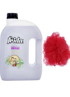 Buy Frida Bath & Shower Gel Moon Light - 3 L + Lofa Multi Color in Egypt