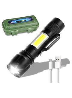 Buy Portable USB Rechargeable Flashlight &COB Work Light Pen Torch Lamp in Egypt