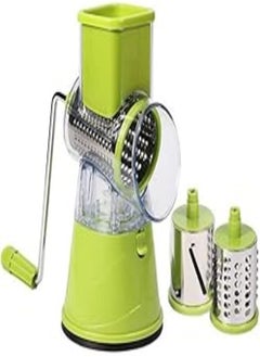 Buy Vegetable Slicer Set Professional Vegetable Slicer Set Multifunction Vegetable Cutter Slicer Manual Vegetable Cutter Manual Rotating Grater with 3 Chopper Blades in Egypt