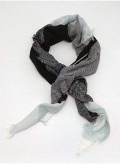 اشتري Wander Agio Womens Warm Scarf Triangle Shawls Large Scarves Stripe Plaid Fichu Big Plaid Blue Grey 10 في الامارات