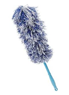 Buy Dust Cleaning Brush with Plastic Handle for Car - Blue and White in Egypt