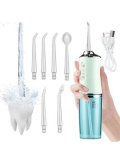 Buy Water Flossers For Teeth USB Rechargeable Water Teeth Cleaner Picks  With 6 Nozzles in UAE