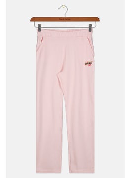 اشتري Kids Girl Embroidered Logo Sweatpants, Pink في الامارات