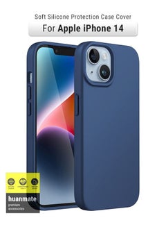Buy Stylish Silicone Case Cover For Apple iPhone 14 Blue in Saudi Arabia