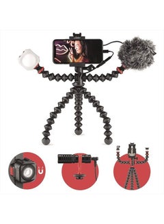 Buy JOBY GorillaPod Mobile Vlogging Kit (Smartphone Rig, Wavo Mobile Mic, Beamo Mini LED Light) Flexible Tripod, Phone Holder, Vlogging Microphone, Vlog Light, Vlogging Camera Kit, Content Creator Kit in UAE