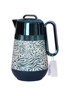 Buy Thermal thermos decorated with a sticker from Al-Andalus, box 850 ml, blue 3070 in Egypt