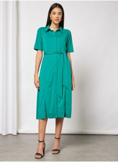 Buy Belted Shirt Dress in UAE