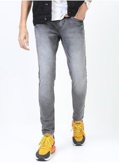 Buy Mid Rise High Fade Jeans with Pockets in Saudi Arabia