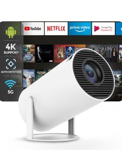 اشتري 4K Smart Portable Projector with Built-in Speakers – Screen Mirroring & Advanced Connectivity for Home Cinema في الامارات