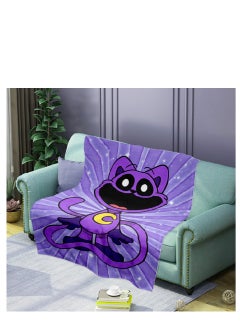 اشتري poppy playtime smiling crittersFlannel Throw Blanket  Super Soft Lightweight Air Conditioner Blanket Cooling Summer Blanket Towel Blanket For Couch في السعودية