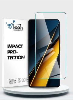 Buy Premium Series Curved Edges 9H 2.5D Tempered Glass Screen Protector For Xiaomi Poco F6 5G 2024 / Poco F6 Pro 5G 2024 WTech  Clear in UAE