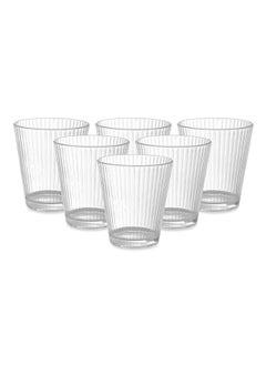 Buy Aero 6 Pieces Glass Cup in UAE