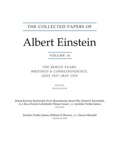 اشتري The Collected Papers of Albert Einstein, Volume 16 (Translation Supplement) : The Berlin Years / Writings & Correspondence / June 1927-May 1929 في السعودية