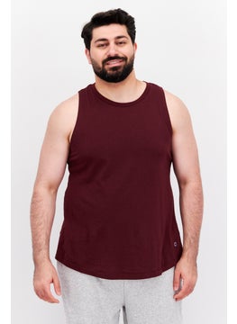 اشتري Men Sportwear Fit Sleeveless Training Vests, Maroon في الامارات