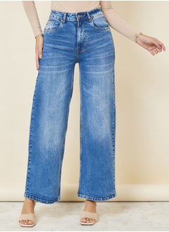 اشتري Light Wash Wide Leg Jeans في السعودية