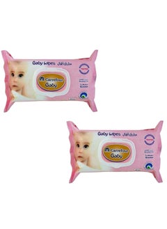 اشتري Alcohol Free Baby Wipes White 80 Wipes Pack of 2 في الامارات