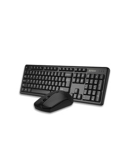 Buy FSTYLER 3330N Wireless Keyboard + Mouse Office Multimedia Combo – Auto 4 level Power Saving – Arabic/English Keys | Black in Egypt