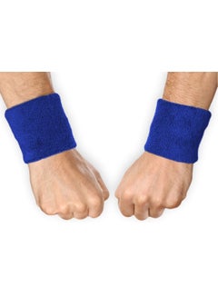 Buy Sports Workout Wrist Band Absorbent Sweatbands 1 Pair in UAE
