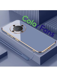 اشتري Mobile Phone Case for Honor X9a 5G 6.67 inch Electroplated Protective Cover Gold-Blue في الامارات