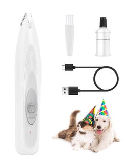 Buy Dog Paw Trimmer for Grooming, Rechargeable Cordless Low Noise Cat Hair Trimmer, Small Pet Hair Shaver with LED Light, for Dogs Cats Trimming Around Paws, Eyes, Ears, Face, Rump in UAE