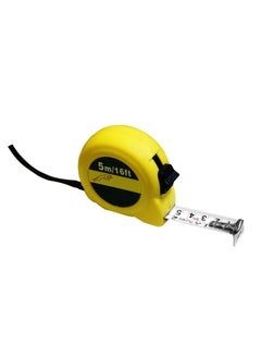 اشتري Plastic Short Measuring Tape 5 Meter/ 16FEET Measurement Tape Tools Yellow color في الامارات