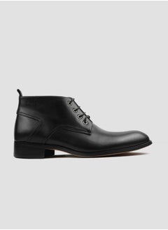 Buy Genuine Leather Men Plain Toe Derby Boot in UAE