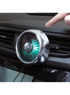 Buy 3-Speeds USB Creative Fan Multi-functional Car Fan 5W Silver in Saudi Arabia