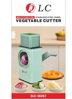 Buy Multifunctional Manual Vegetable Slicer Light Green  Silver 0.95kg in Saudi Arabia