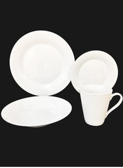 Buy Porcelain dining set consisting of 16 pieces and for 4 people in Saudi Arabia