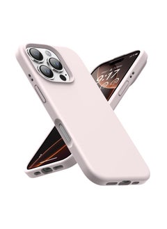 Buy Compatible with iPhone 16 Pro Max Case, [Silky and Soft Touch Series] Premium Soft Liquid Silicone Rubber Full-Body Protective Bumper Case for iPhone 16 Pro Max (Gray Pink) in UAE