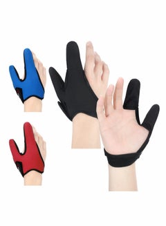 Buy Finger Protector Fishing Gloves, 3 Pack Anti-Slip Glove, Professional Gloves Unisex Elastic Band Glove for Outdoor in Saudi Arabia